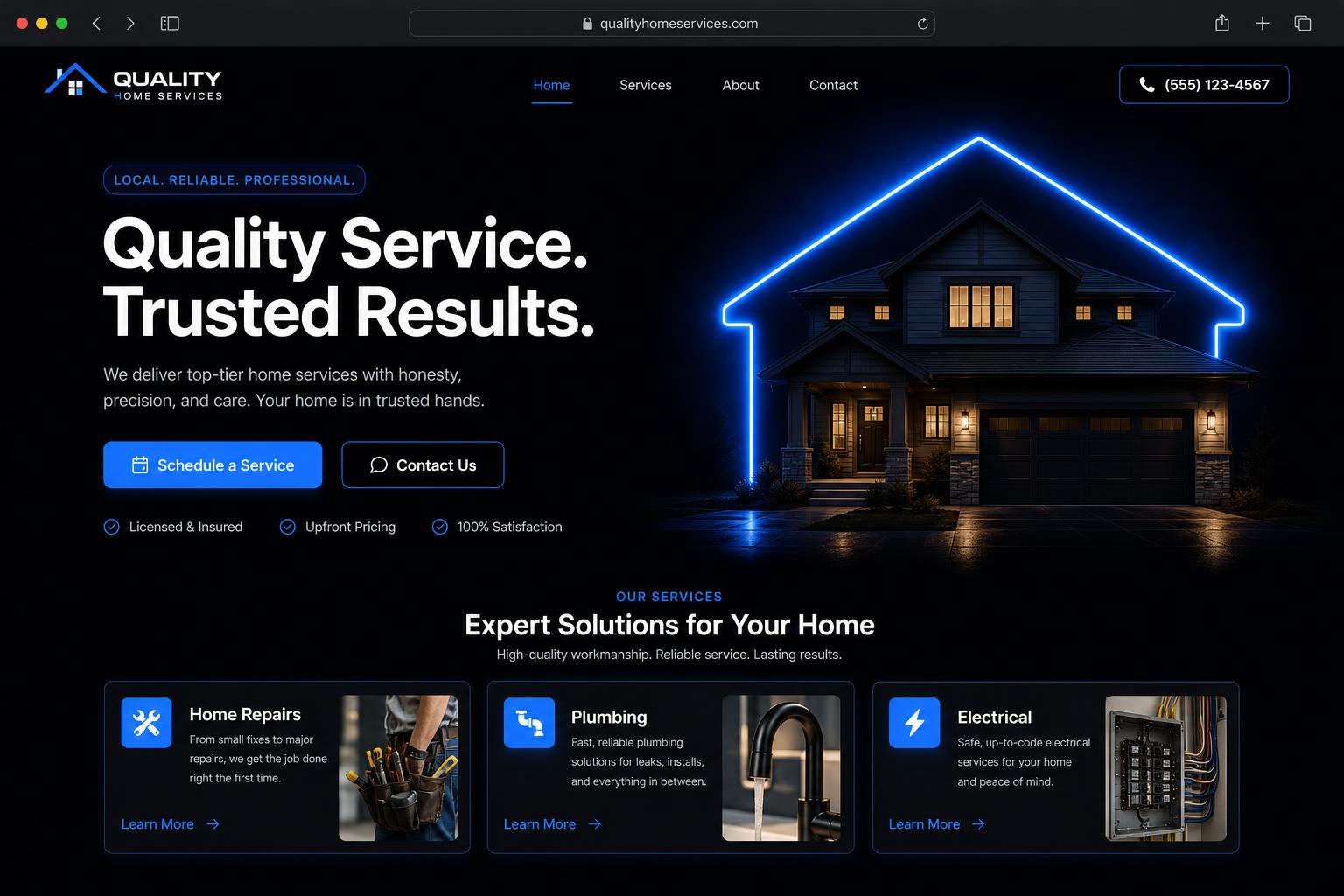Demonstration of a high-converting Next Level Sites website build